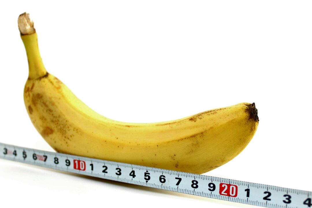 Take a banana as an example, measure your penis before enlarging it