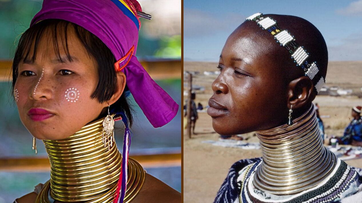 African tribal women have longer necks