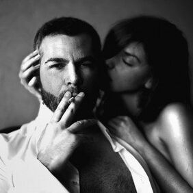 Woman and cruel man enlarge his penis